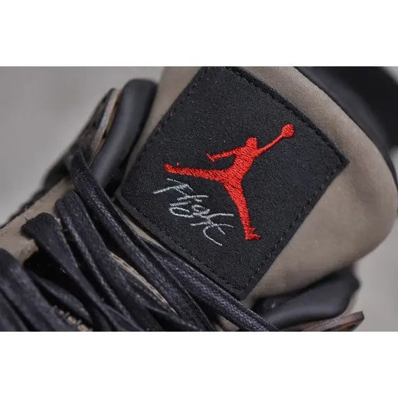 Travis Scott x Air Jordan 4 Retro "Brown" (Canary) — Brown / Black / Off-White