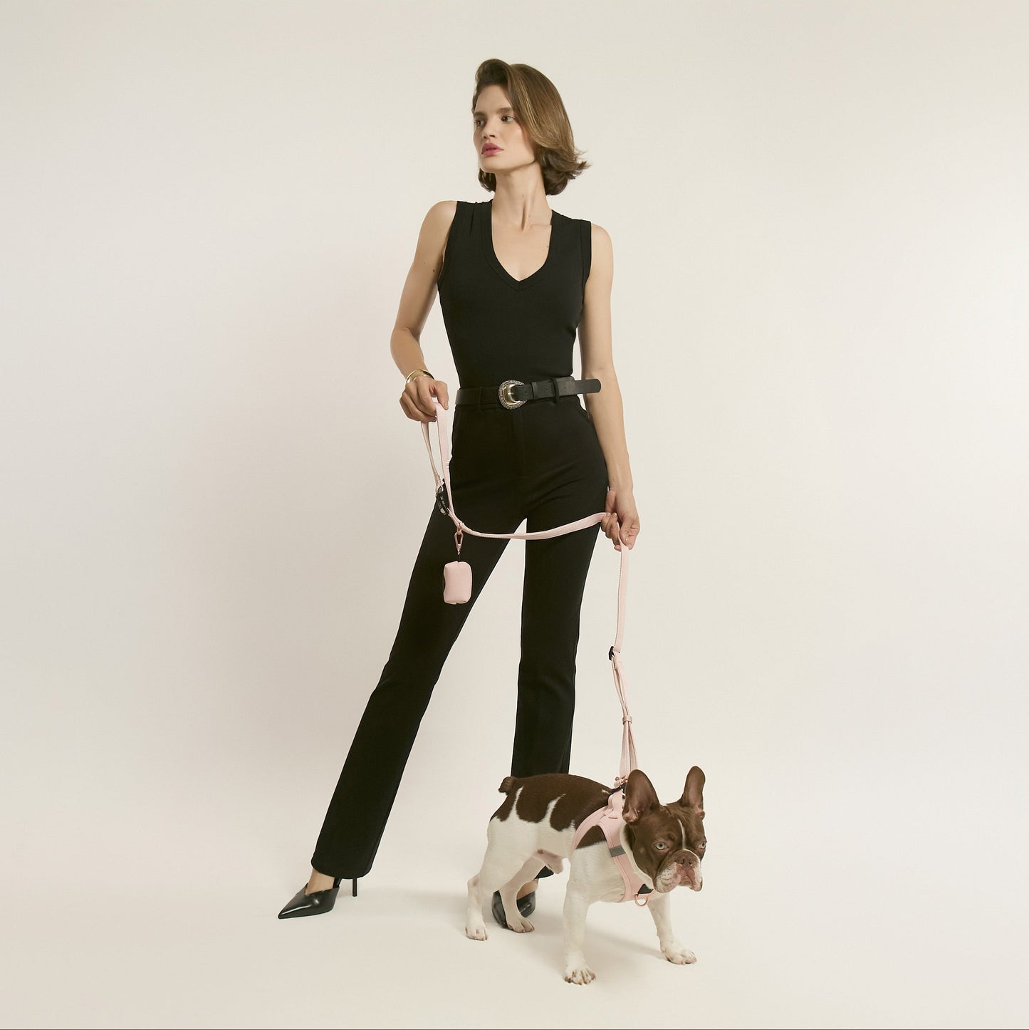 3-in-1 City Dog Leash - Blush