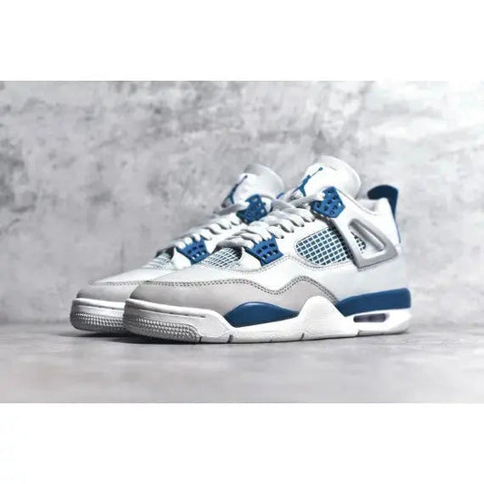 Air Jordan 4 Retro "Military Blue" 2024 — Off-White / Military Blue / Neutral Grey