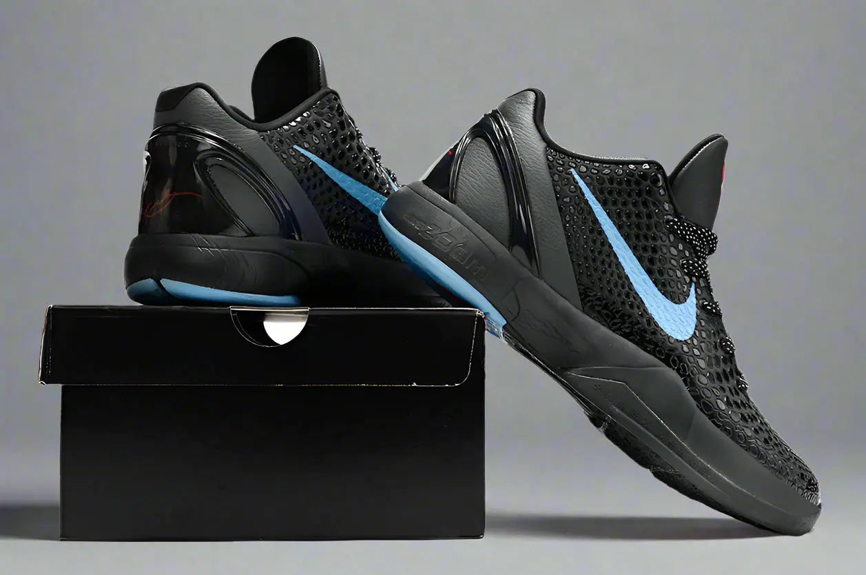 Nike Zoom Kobe 6 "Dark Knight" 2011 — Dark Grey / Black / Blue Glow