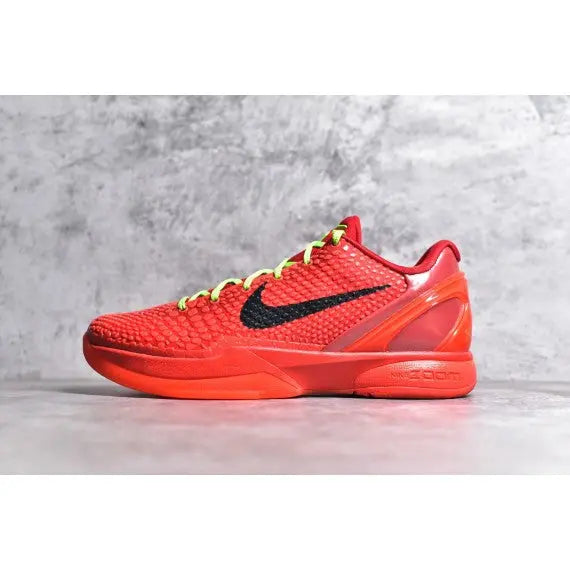 Nike Kobe 6 Protro "Reverse Grinch" — Bright Crimson / Electric Green / Black