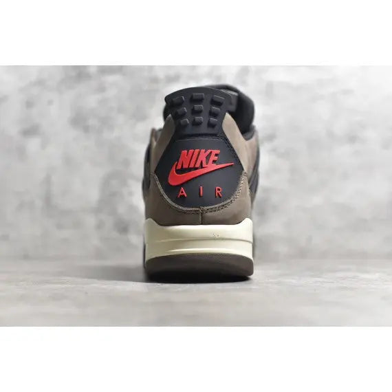 Travis Scott x Air Jordan 4 Retro "Brown" (Canary) — Brown / Black / Off-White