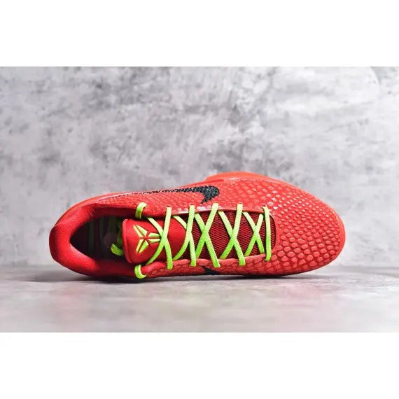 Nike Kobe 6 Protro "Reverse Grinch" — Bright Crimson / Electric Green / Black