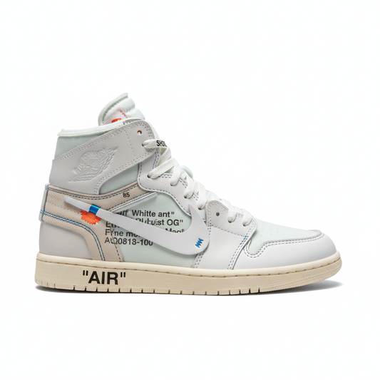Off-White x Air Jordan 1 White Sample - Side View