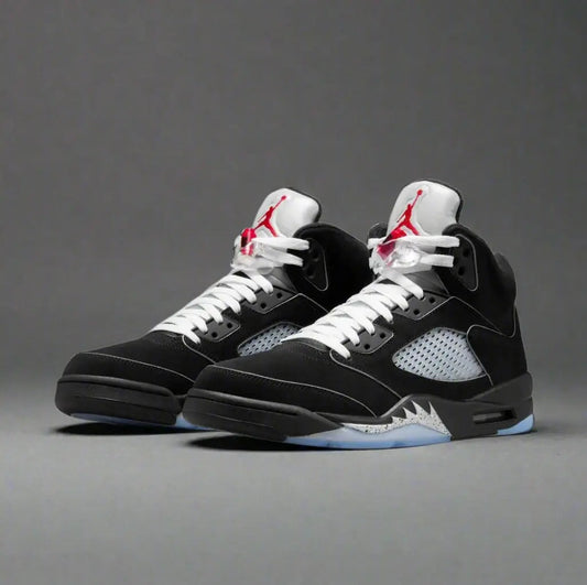 Air Jordan 5 Retro "Black Metallic" 2016 — Black / Fire Red / Metallic Silver